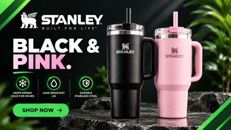 Black & Pink Stanley Tumbler Showcase (1)